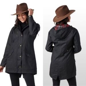 Kavu Flannel Lined Women's Black Hooded Jacket